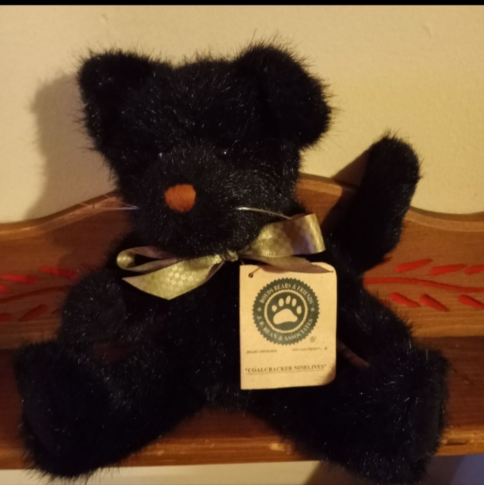 Boyds Bears and Friends Coalcracker Nine Lives Plush Cat - Picture 5 of 7